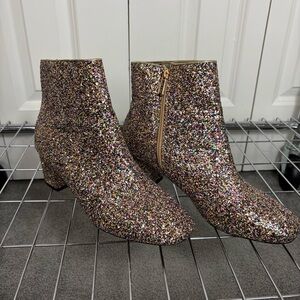 Glitter Ankle Boots